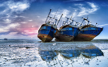 Sea, Ships, Miscellanea, Miscellaneous, Stranded, Shallow HD wallpaper
