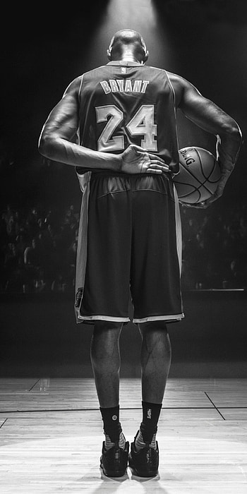 Kobe Bryant, Inspirational , Iconic moments, Unmatched determination HD phone wallpaper