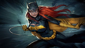Batgirl Survival Skill, batgirl, superheroes, artwork, digital-art, pixiv HD wallpaper