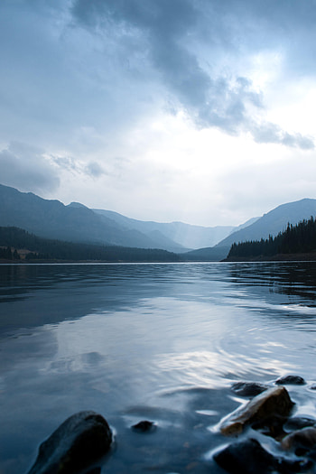 Nature, Stones, Lake, Hills, Dahl, Distance HD phone wallpaper