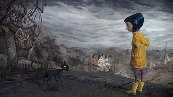 Coraline Cartoon Girl, girl, cartoon, 3d HD wallpaper