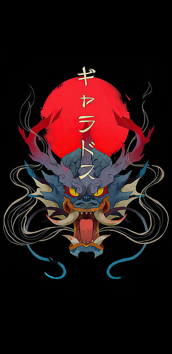Gyarados Oni [] - Amoledbackground. Japanese pop art, Japanese , Cool dark, Oni Aesthetic HD phone wallpaper