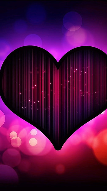 Best Love, Neon Theme, Heart HD phone wallpaper