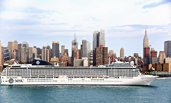 Rivers, Sea, City, Miscellanea, Miscellaneous, Vessel, Passenger Liner, Msc HD wallpaper