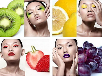 fruits for beauty, colorful, fruits, collage, beauty HD wallpaper