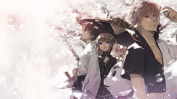 Art with Gintoki, Friends from the past, Captivating portraits, Longing for more HD wallpaper