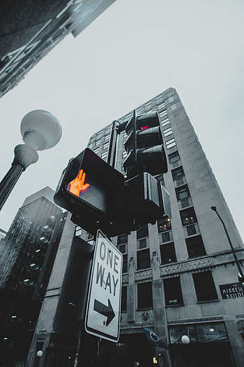 City, Building, Miscellanea, Miscellaneous, Sign, Direction, Traffic Light HD phone wallpaper