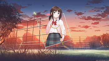 Hanebado!, Anime Girls, Hanesaki Ayano, Badminton Racket HD wallpaper