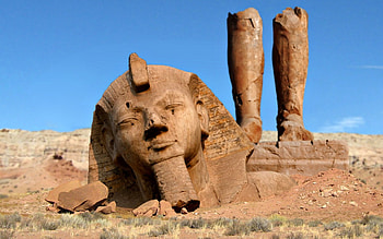 Ramses II Statue in a Natural State, Egypt, Egypt, Statue, Historic, Ancient HD wallpaper