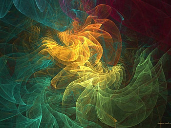 Silk Scarves, wispy, rainbow colours, fractal HD wallpaper