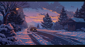 Winter Wonderland Drive: Snowy Road, winter, Snowing, snowy road, snow HD wallpaper
