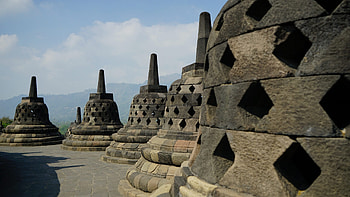 Borobudur, Java tourism, Authentic travel HD wallpaper