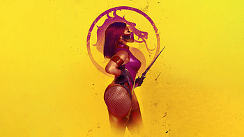Megan Thee Stallion X Mortal Kombat, mortal-kombat, 2022-games, games, minimalism, minimalist HD wallpaper