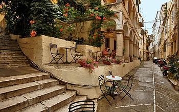 French cafe allure, Parisian charm, Sidewalk seating, Authentic atmosphere HD wallpaper