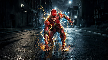 Flash The Scarlet Speedster, flash, superheroes, artwork, art, digital-art, ai HD wallpaper