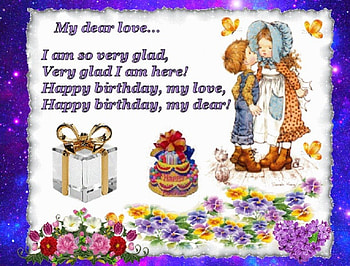 HAPPY BIRTAY, MY LOVE, DEAR, MY, BIRTAY, HAPPY HD wallpaper