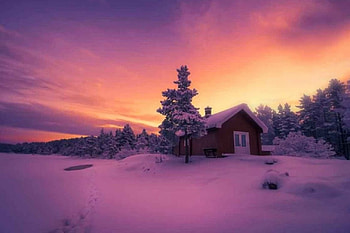 winter, sky, nature, snow HD wallpaper