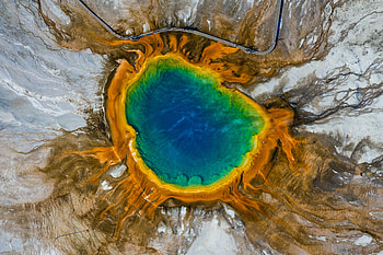 Nature, View From Above, Lake, Relief, Crater HD wallpaper