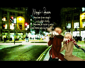 Midnight stroll, winter, yaoi, love, coffee, boys HD wallpaper