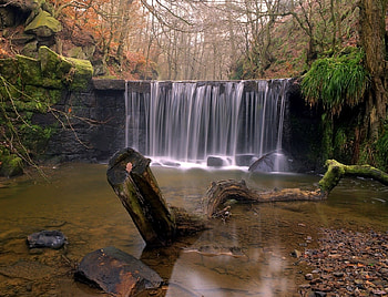Park, other, waterfall, nature HD wallpaper