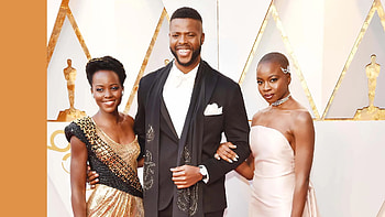 Winston Duke, Oscars 2018, Red carpet, Black Panther's cast HD wallpaper