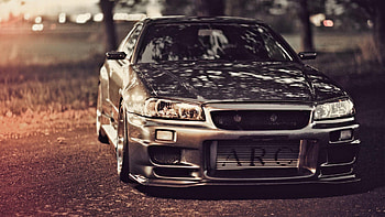 Twin-Turbo, Nissan Skyline R34 HD wallpaper