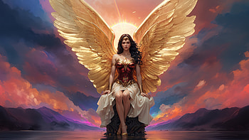 Wonder Woman Divine Wings Of Justice, wonder-woman, superheroes, artwork, art, digital-art, ai, deviantart HD wallpaper
