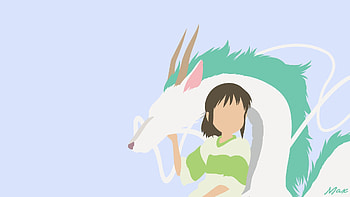 Spirited Away, Haku (Spirited Away), Chihiro (Spirited Away), Anime HD wallpaper
