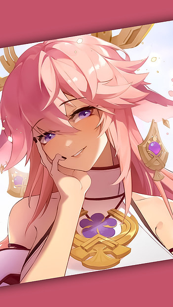 Yae Miko, eye, head HD phone wallpaper