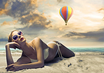 Bikini, Women HD wallpaper