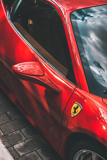 Sports, Ferrari, Cars, Car, Sports Car, Mirror HD phone wallpaper