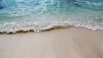wave, sand, ocean, beach HD wallpaper