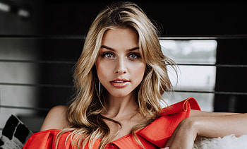 Marina Laswick, girl model, blonde HD wallpaper