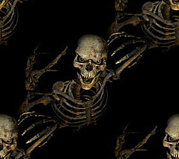 The Skeletons Awake~, halloween, skeletons, scary, awake HD wallpaper