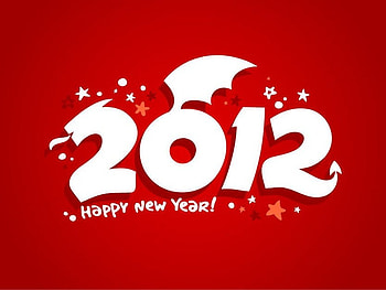 2012, 1 january, new year, red HD wallpaper