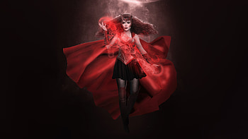 Ultimate Scarlet Witch, scarlet-witch, superheroes, artwork, digital-art HD wallpaper
