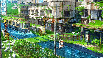Anime, Post-apocalypse HD wallpaper