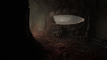 Scorn 2022 game, Haunting world, Unsettling encounters, Psychological horror HD wallpaper