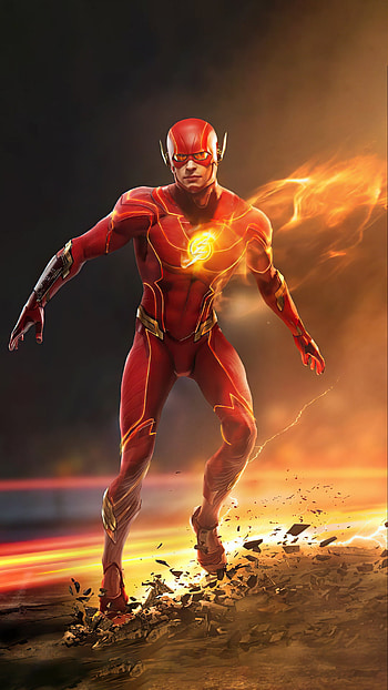 Flash, head, art HD phone wallpaper