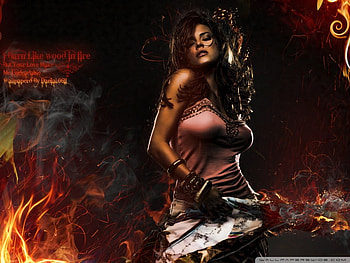 love__fire, , women, fire, love HD wallpaper