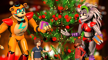 Festive FNAF Security Breach: Christmas Gaming, Five Nights at Freddy's: Security Breach, Five Nights at Freddy's, Christmas Gaming HD wallpaper