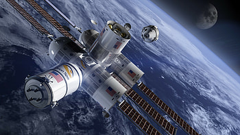 Aurora, Space Stations HD wallpaper