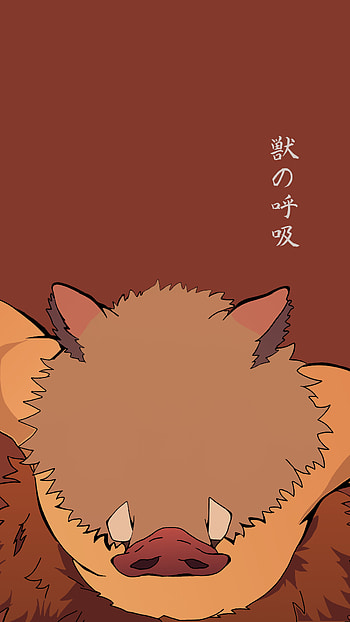 minimalist, Inosuke Hashibira, Demon Slayer: Kimetsu no Yaiba, Anime, minimalist anime HD phone wallpaper