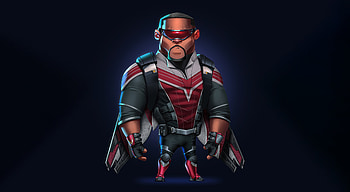 Falcon Avengers Minimal , the-falcon-and-the-winter-solider, tv-shows, anthony-mackie, minimalism, minimalist, artist, artwork, digital-art, artstation HD wallpaper