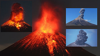 Momotombo Volcano Erupting at Night with Several Small Volcanic Lightning Discharges - YouTube HD wallpaper