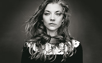 Natalie Dormer Monochrome, natalie-dormer, celebrities, girls, monochrome, black-and-white HD wallpaper