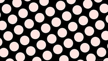 white black spots polka dots misty rose HD wallpaper