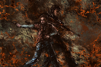 Ellie & Joel, Joel (The Last of Us), Ellie (The Last of Us), video game, The Last Of Us HD wallpaper