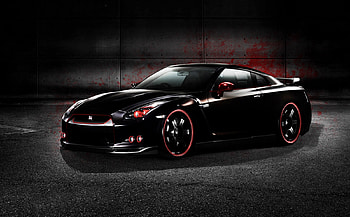 NISSAN BLACK BEAUTY, back beauty, back, car, nissan, gtr HD wallpaper