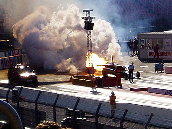 Jet Dragster, jet, people, car, tree HD wallpaper